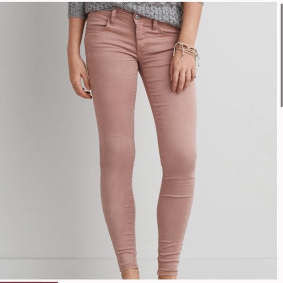 American Eagle Dusty Rose Pink Jeggings 